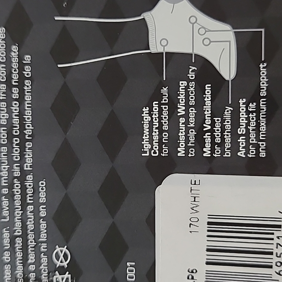 NWT 6 pairs of white low-cut socks. Shoe size 4-10.  Athletic - Picture 4 of 6